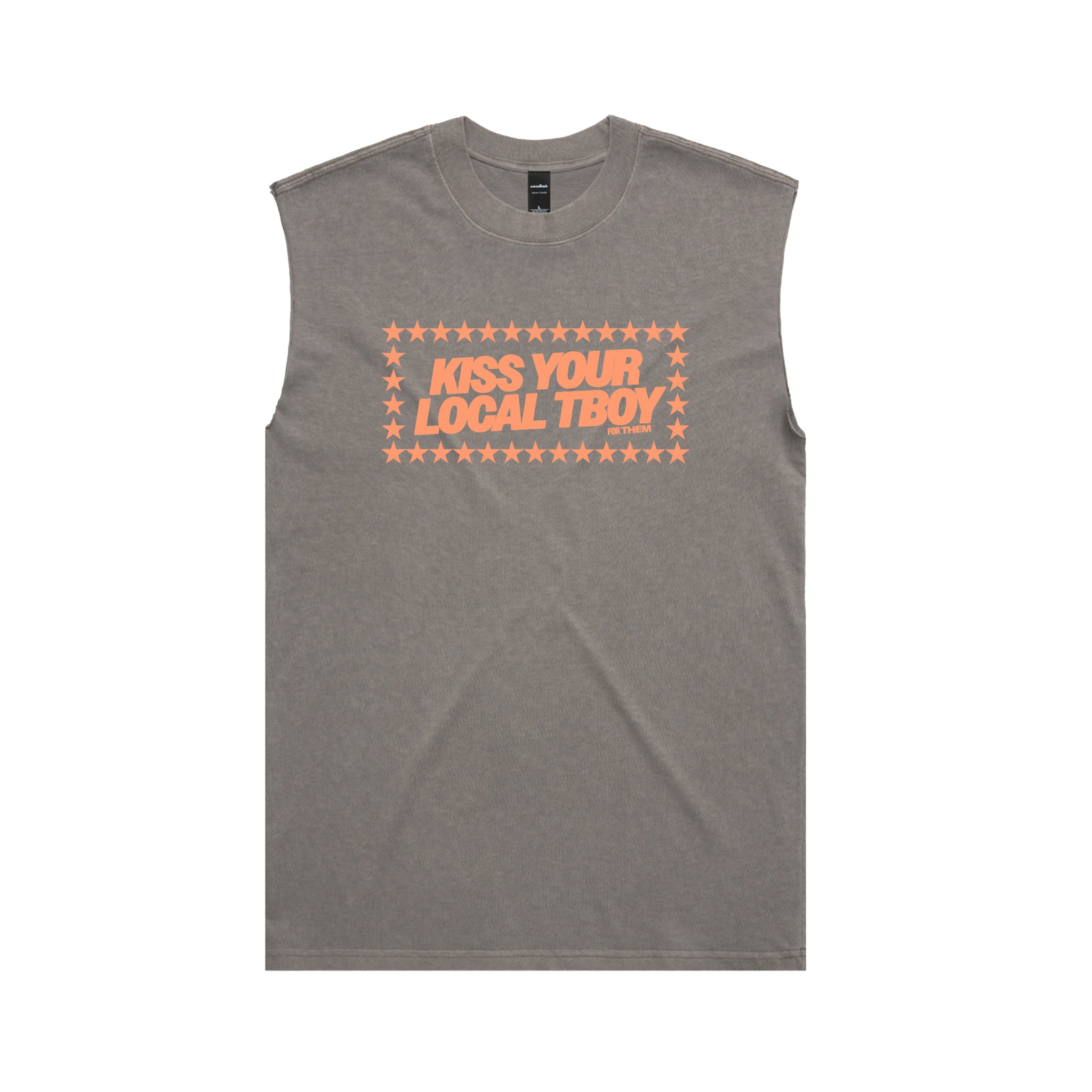 Kiss Your Local TBoy Heavy Faded Tank