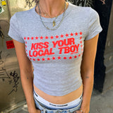 Kiss Your Local TBoy Rib Baby Tee