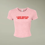 "I Look Bisexual Because I Am" Baby Tee