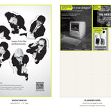 Classified ad sizes shown to scale on Autostraddle Magazine pages: whole page, quarter page, small and subsidized